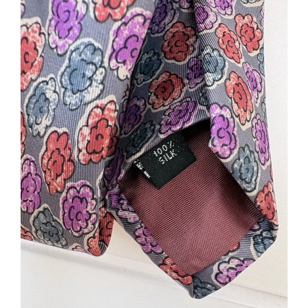 Classics Debenhams Floral Silk Tie Classic W 3.5